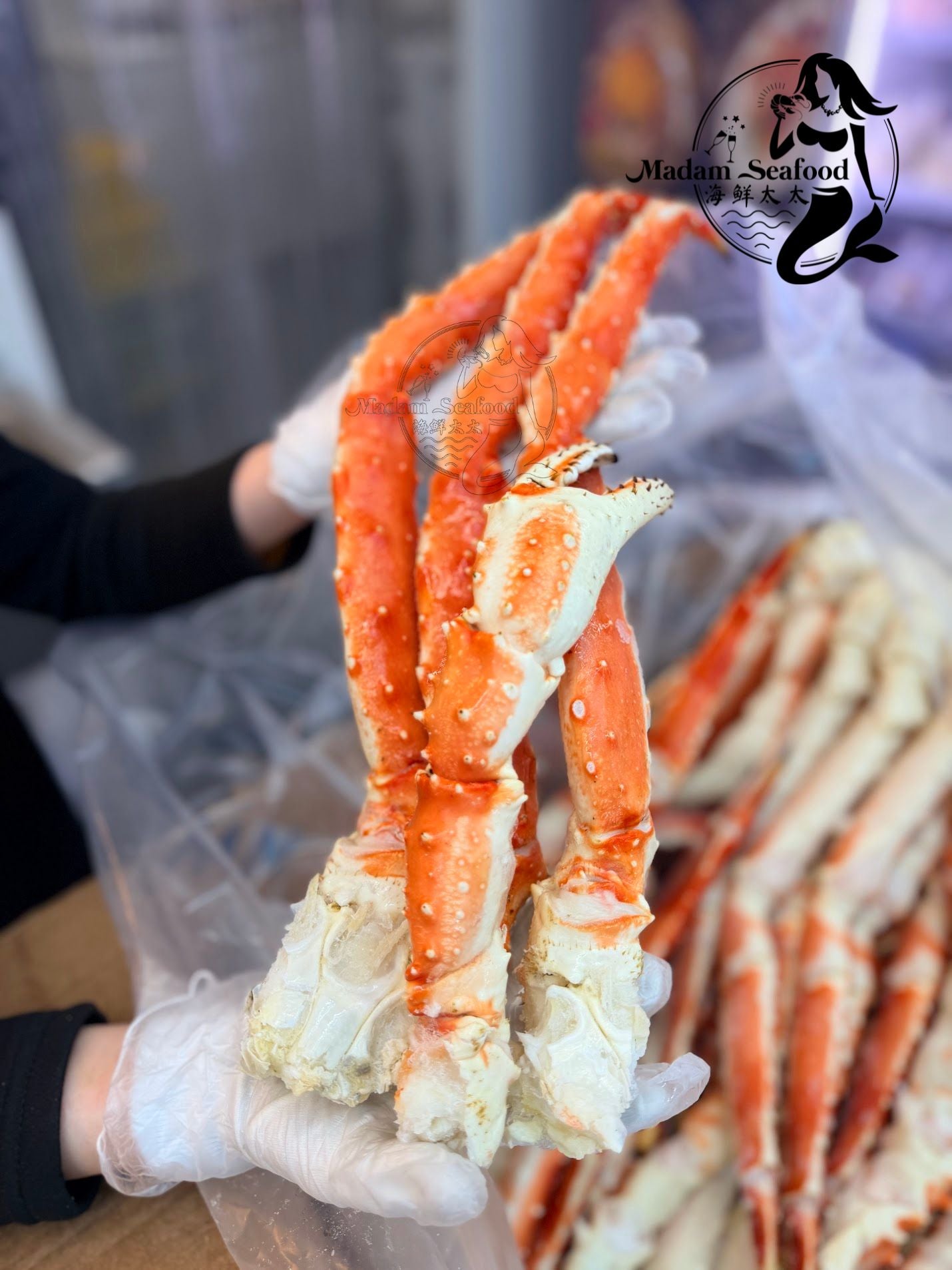 Wild-Caught Russian Red King Crab Legs (Frozen)
